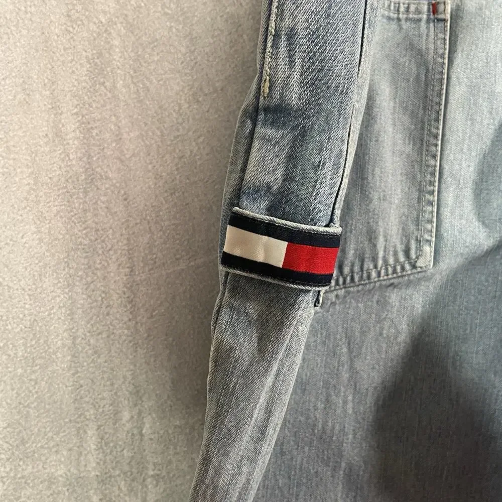 Y2K Tommy Jeans Men’s 36x32 Light Wash Carpenter Denim Utility Jeans